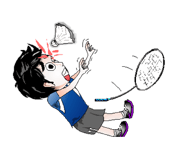 badminton team V2 Anime-Eng sticker #12717205