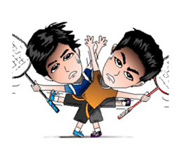 badminton team V2 Anime-Eng sticker #12717208