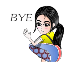 badminton team V2 Anime-Eng sticker #12717217