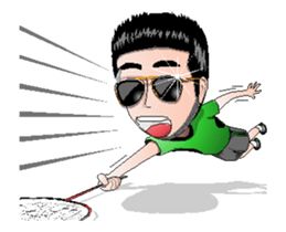 badminton team V2 Anime-Eng sticker #12717219