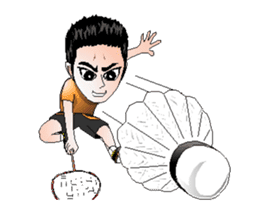 badminton team V2 Anime-Eng sticker #12717220
