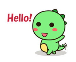 Kawaii Dino animated sticker #12717286