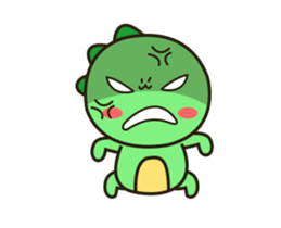 Kawaii Dino animated sticker #12717287