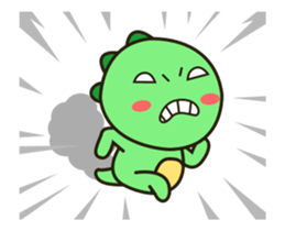 Kawaii Dino animated sticker #12717292
