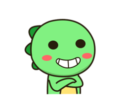 Kawaii Dino animated sticker #12717293