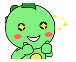 Kawaii Dino animated sticker #12717298