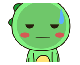 Kawaii Dino animated sticker #12717299