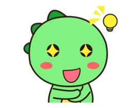 Kawaii Dino animated sticker #12717300
