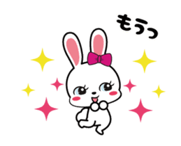 Rabbit retro animation Love version sticker #12717699