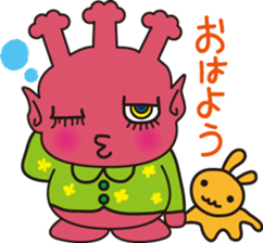 Saturn people dot-cyan sticker #12717717