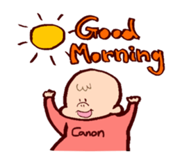 Baby Sticker"Hello Canon!!" sticker #12719359