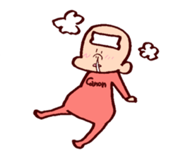Baby Sticker"Hello Canon!!" sticker #12719366