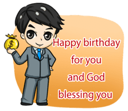 Peng : Blessing Happy Birthday to You. sticker #12719443