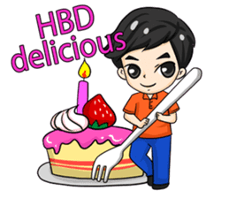 Peng : Blessing Happy Birthday to You. sticker #12719446