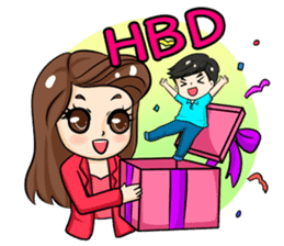 Peng : Blessing Happy Birthday to You. sticker #12719457