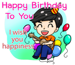Peng : Blessing Happy Birthday to You. sticker #12719475