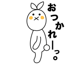 sometimes strange face rabbit sticker #12719683