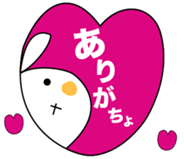 sometimes strange face rabbit sticker #12719701