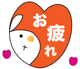 sometimes strange face rabbit sticker #12719711