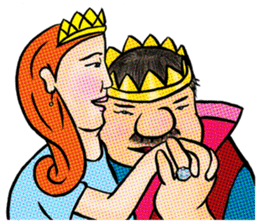 Ending in the fairy tales - The princess sticker #12720158