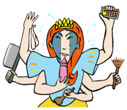 Ending in the fairy tales - The princess sticker #12720168