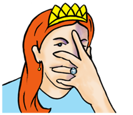 Ending in the fairy tales - The princess sticker #12720182