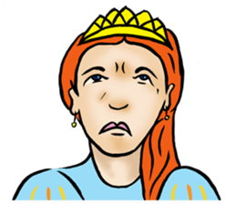 Ending in the fairy tales - The princess sticker #12720189