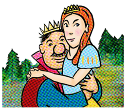 Ending in the fairy tales - The princess sticker #12720197