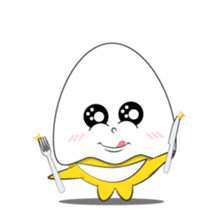 Eggy Eggs: Romelette & Juliegg sticker #12720979