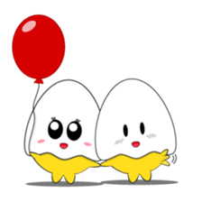 Eggy Eggs: Romelette & Juliegg sticker #12720985