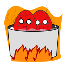 Eggy Eggs: Romelette & Juliegg sticker #12720993