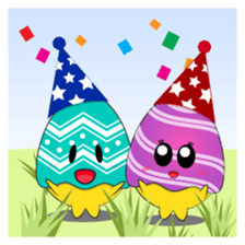 Eggy Eggs: Romelette & Juliegg sticker #12721003