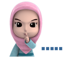 Nada Hijab1 sticker #12721346