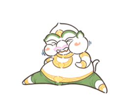 Fat Hanuman sticker #12721616