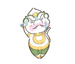Fat Hanuman sticker #12721627