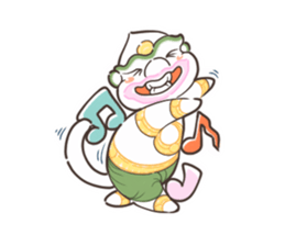 Fat Hanuman sticker #12721630