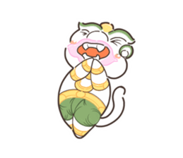 Fat Hanuman sticker #12721633
