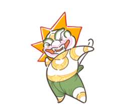 Fat Hanuman sticker #12721641