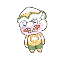 Fat Hanuman sticker #12721645