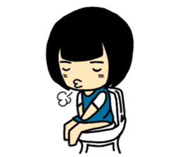 Nooki The Grumpy Girl sticker #12721769