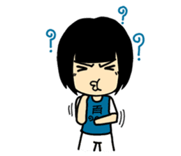 Nooki The Grumpy Girl sticker #12721804