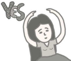 Girl without shoes sticker #12721813