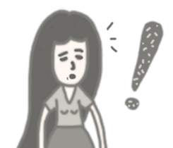 Girl without shoes sticker #12721817