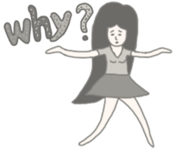 Girl without shoes sticker #12721823