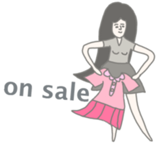 Girl without shoes sticker #12721829