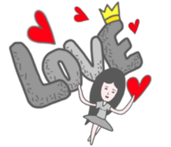 Girl without shoes sticker #12721835