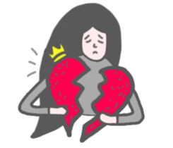 Girl without shoes sticker #12721841