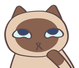 The Capricornus Cat, Black Agate sticker #12723253