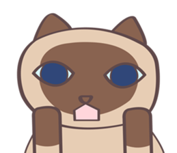 The Capricornus Cat, Black Agate sticker #12723257