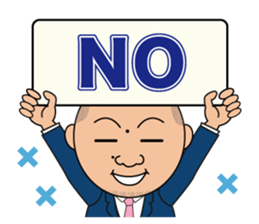 President Yano who is always serious!! sticker #12723736